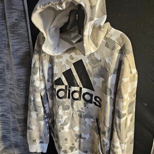 Adidas Urban Camo Pullover Hoodie Sweatshirt Boy's Size Large (14/16)